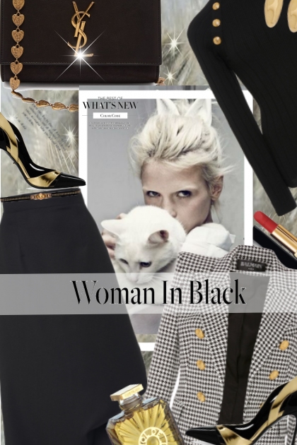 Woman in Black !- Modna kombinacija