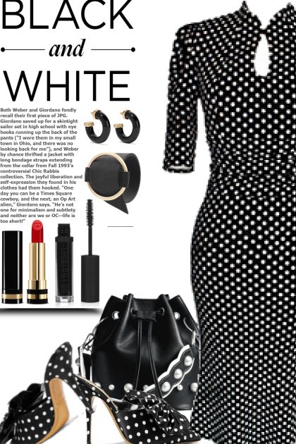 Black and white- combinação de moda