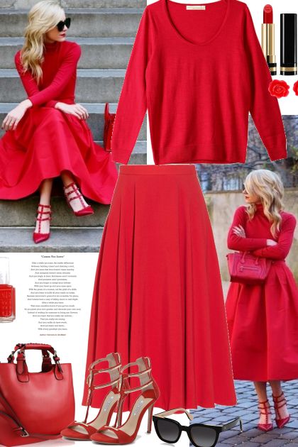 Red- combinação de moda
