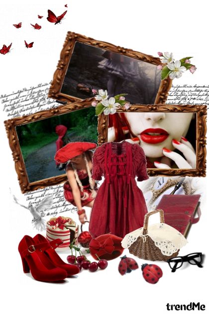 rainy spring with Little Red Riding Hood- Fashion set