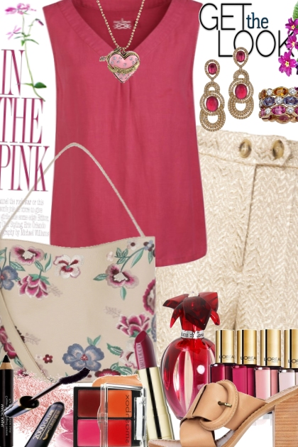 the look of pink- Combinazione di moda