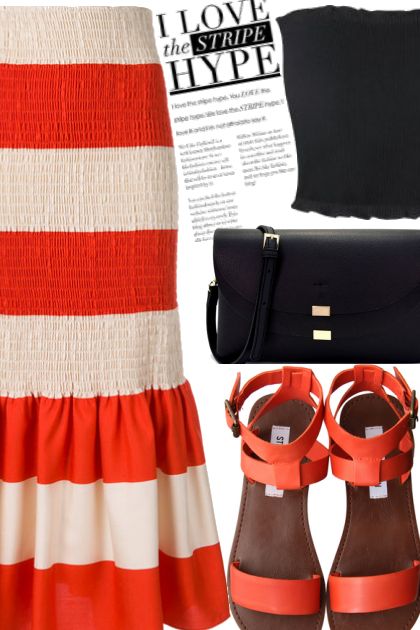 stripe hipe- Fashion set