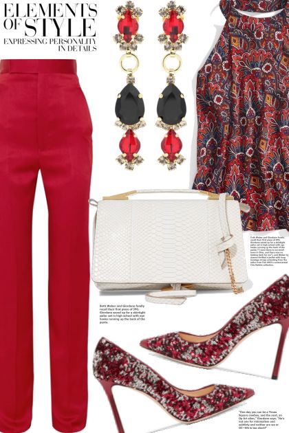 style in red- Combinaciónde moda