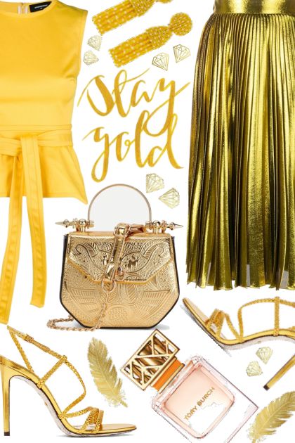 stay gold- Fashion set
