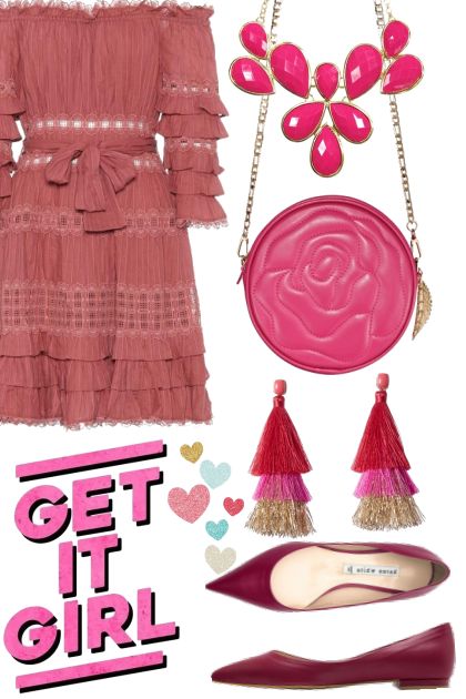 pink&pink- Modekombination