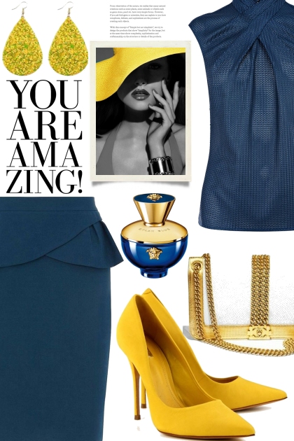 style in blue- Модное сочетание