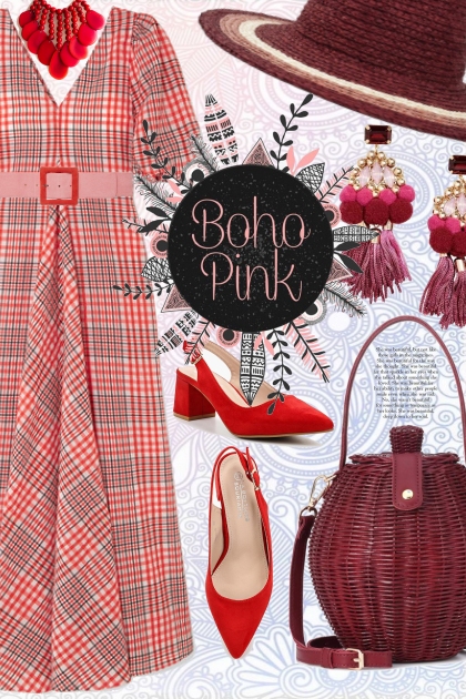 boho pink- Combinazione di moda
