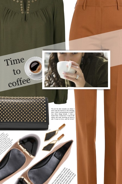 time to coffee- Combinazione di moda