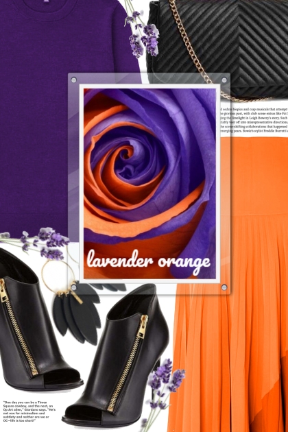 lavender orange- Модное сочетание