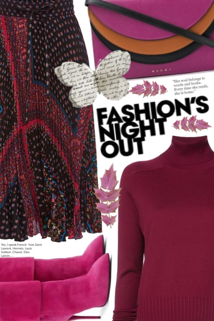 fashion's night out- combinação de moda
