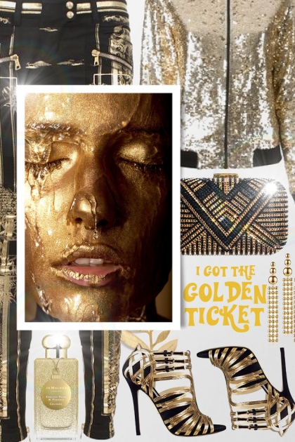 golden ticket- Modekombination