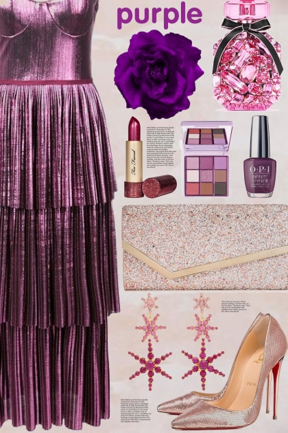 purple- Combinazione di moda