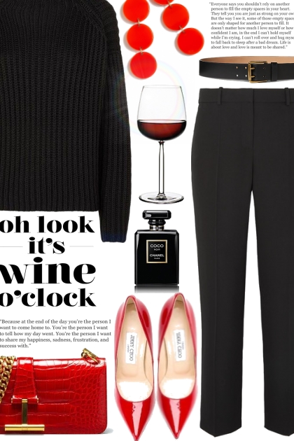 it's wine o'clock- Fashion set