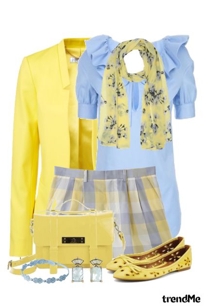 Blue and Yellow- Fashion set