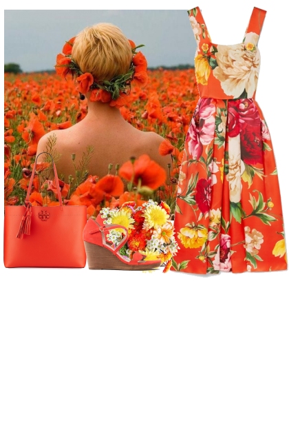 Floral Sundress- Combinazione di moda