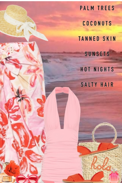 Sunset at the Beach- combinação de moda