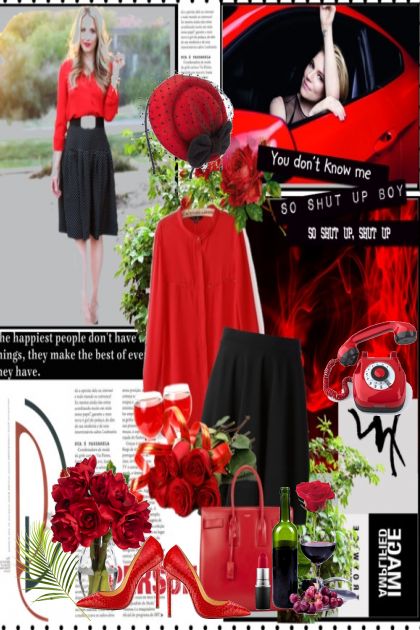 Red & Black- Fashion set