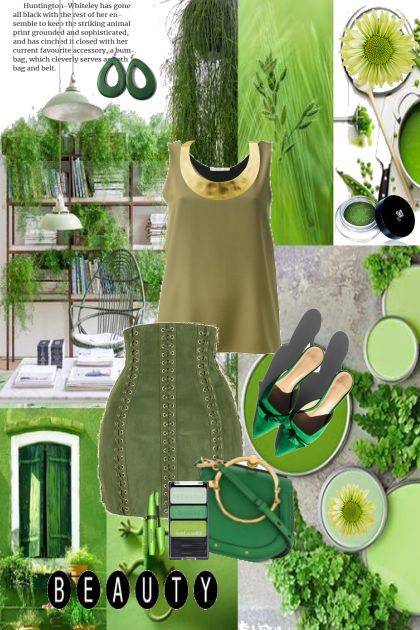 All Green- combinação de moda