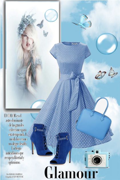 Mala plava Haljinica :)- Modna kombinacija