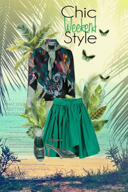 Chic  Weekend Style- Modna kombinacija