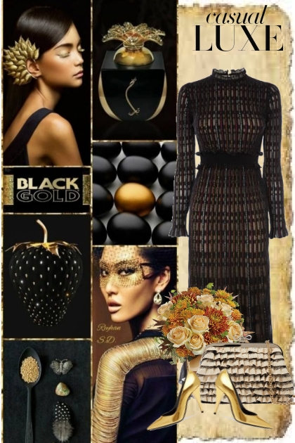Black & Gold- Modna kombinacija
