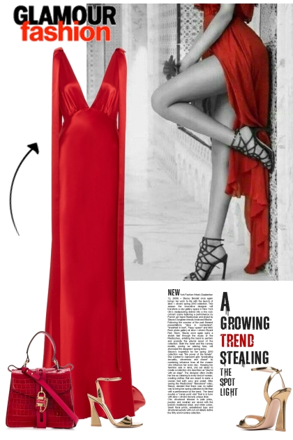 Red Long dress