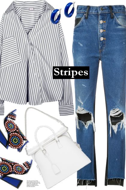 Stripes- combinação de moda