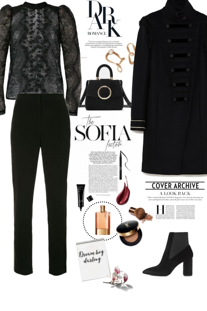 Black Velvet- combinação de moda