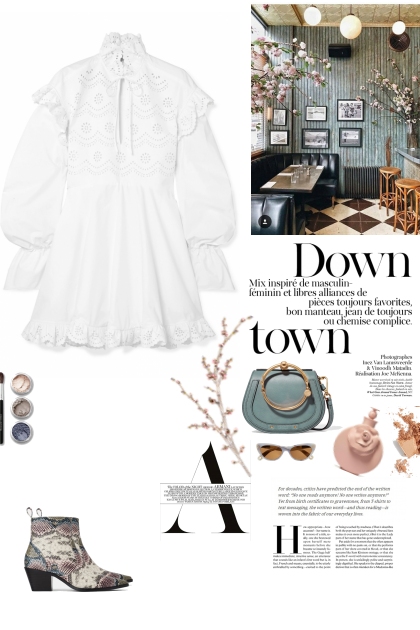 White summer dress- Combinazione di moda