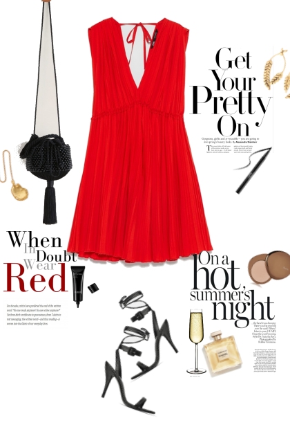 Red dress night version- Combinazione di moda