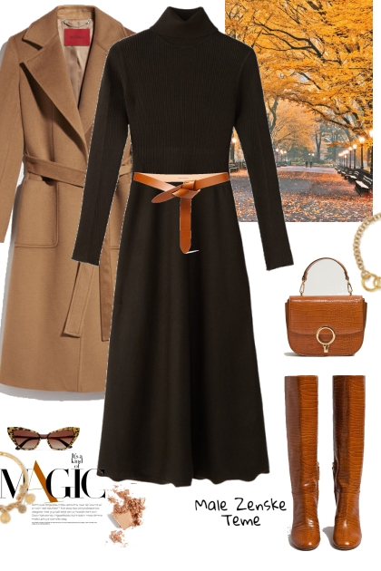 Knitted dress 2- Modna kombinacija