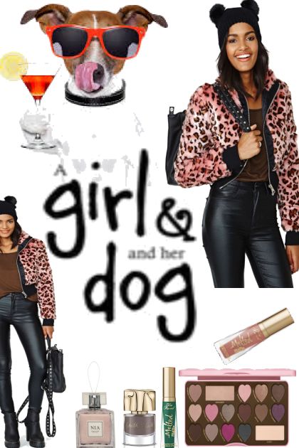 GIRL AND HER DOG - Fashion set