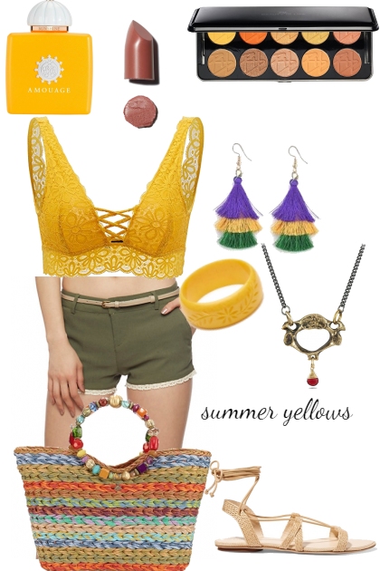 summer yellows- Fashion set