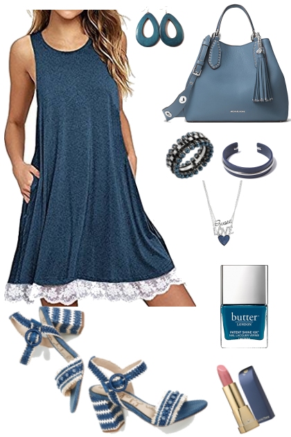 GIRLY GIRL BLUE'S - Modna kombinacija