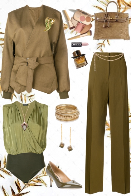 OLIVE STYLE FOR WORK - Модное сочетание