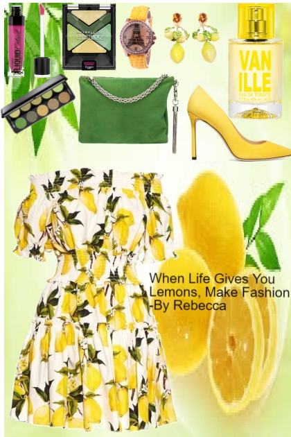 when life gives you lemons-make fashion - Combinazione di moda
