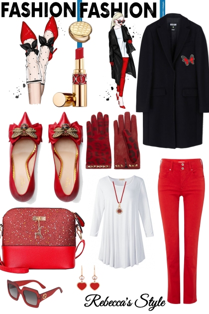 Girls Who Love The City,Love Red- Fashion set