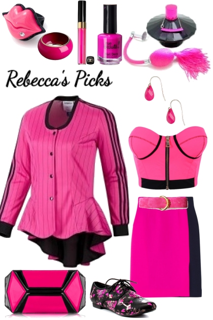 A Girls Night Out Pink Clubbing- Combinazione di moda