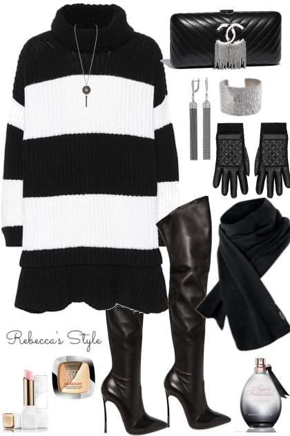 Black and White Hype- Fashion set