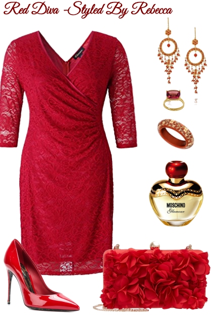DECEMBER DIVA IN RED- Fashion set