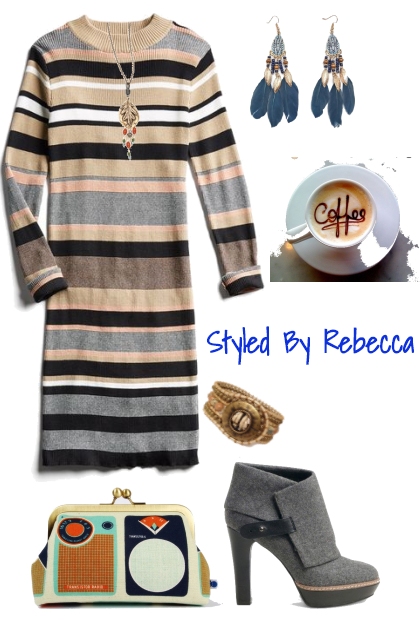 Get Up It's Coffee Day- Fashion set