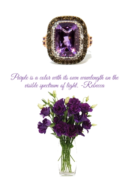 Purple is a color -Ring- Fashion set