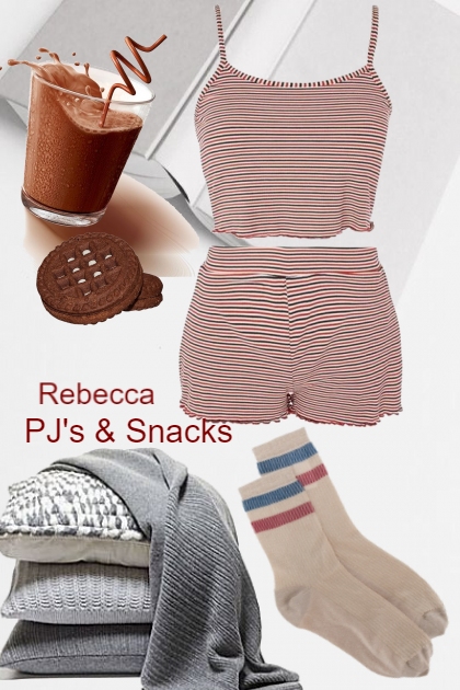 Pj's and Snacks- Fashion set