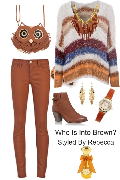 Who Is Into Brown- Combinaciónde moda