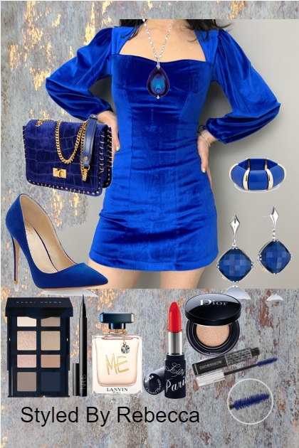Sassy and Blue- Модное сочетание