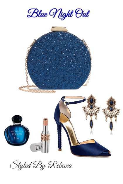 Blue Night Out- Combinazione di moda