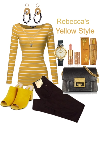 Yellow Style Out and About- combinação de moda