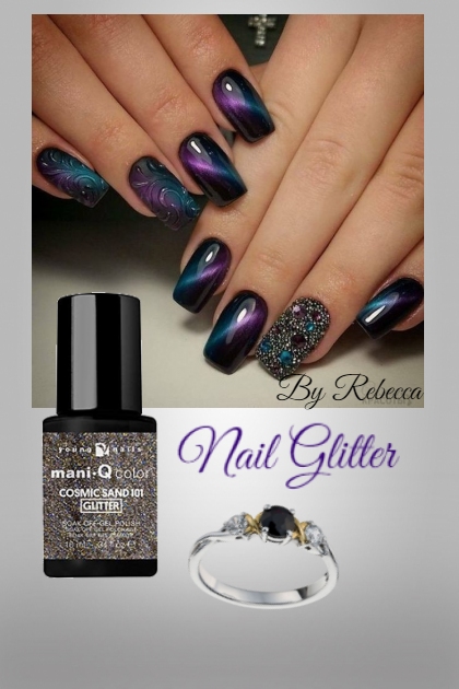 Nail Glitter- Combinazione di moda