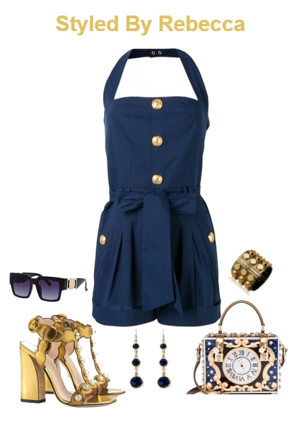 Summer In Navy- Модное сочетание