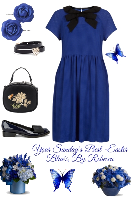 Easter Blue For A Sunday Best At Church- Combinazione di moda